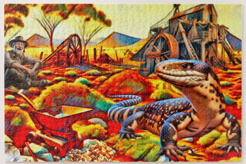 Kalgoorlie goldfields, Western Australia. jigsaw puzzle. Click here to purchase through Zazzle.